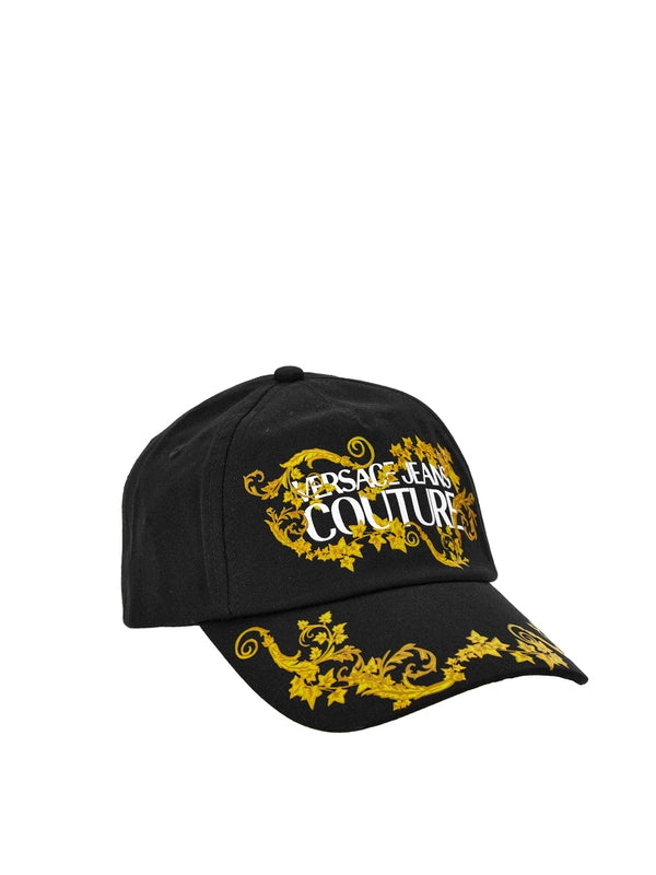 Baroque Logo Embroidery Cotton Baseball Cap