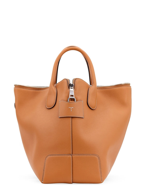 Di Logo Leather Tote Bag