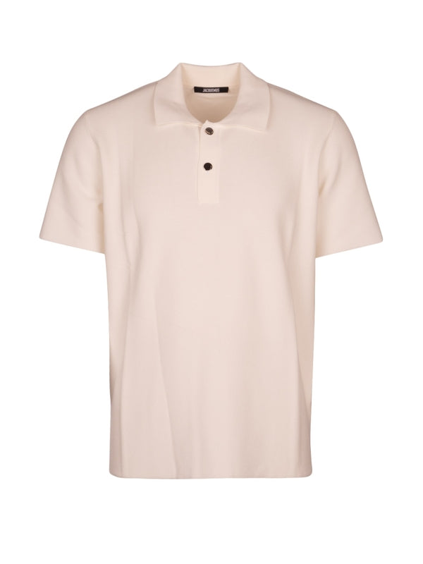 Back Logo Embroidered Viscose Nylon Polo Shirt