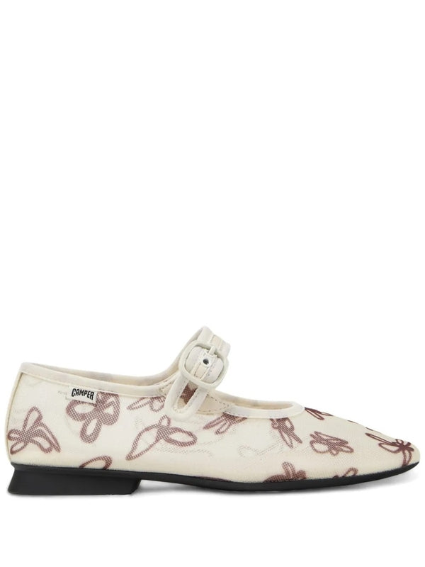 Camper Ivory Flat Shoes