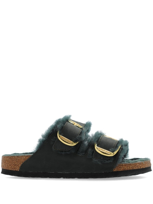 Arizona Shearling Suede Leather Sandals