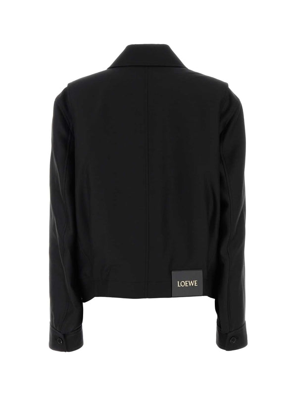 Wool Silk Belt Jacket