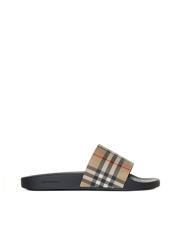 Burberry Beige Slides