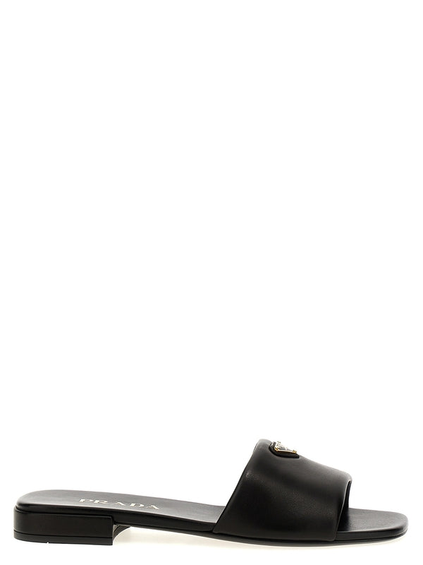 Prada Black Slides