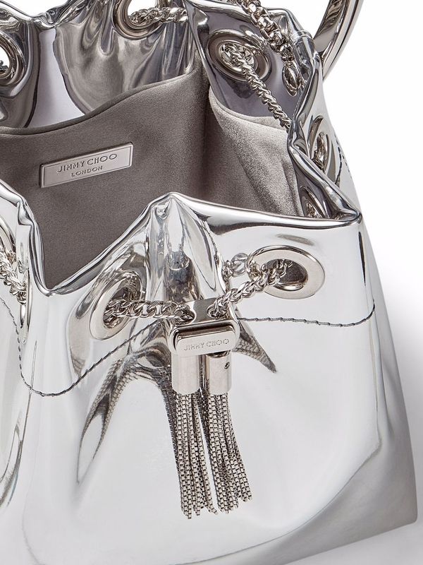 Bon Bon Metallic Bucket Bag