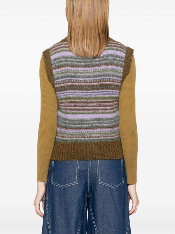 Stripe
  Jacquard Knit Vest