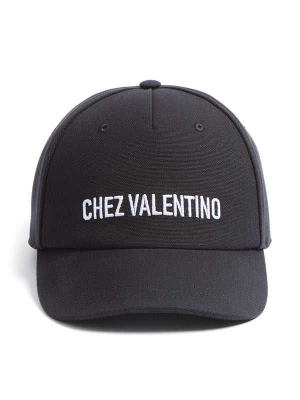Valentino Black Ball Cap