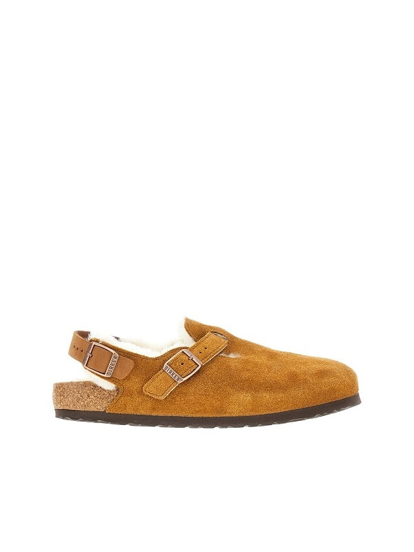 Tokyo Shearling Suede Sandals