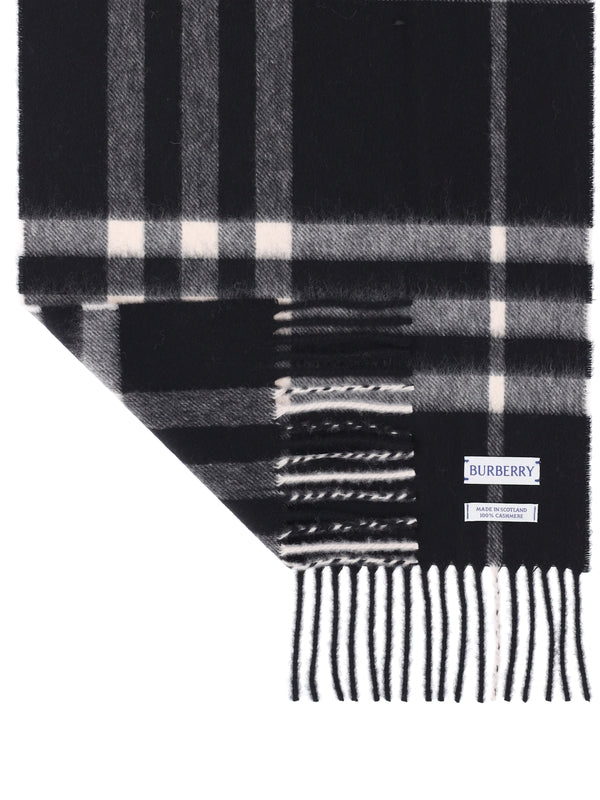 Check Pattern Cashmere Scarf