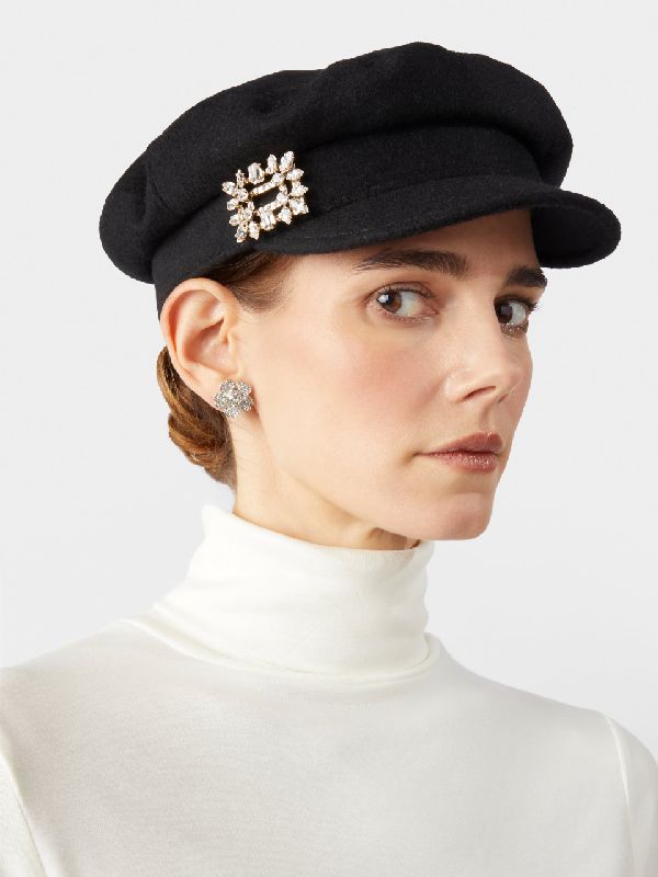 Crystal Buckle Sailor Cap