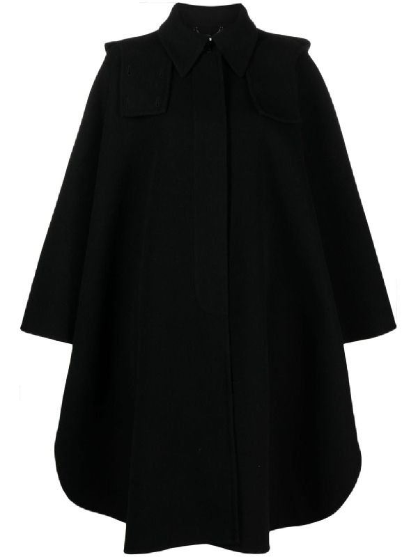 Wool Cashmere Cape Coat