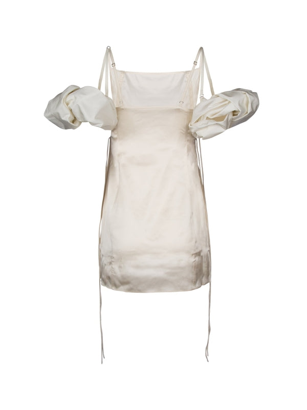 Puff Sleeve Mini Dress