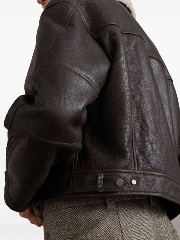 Shearling Leather Mustang
  Jacket