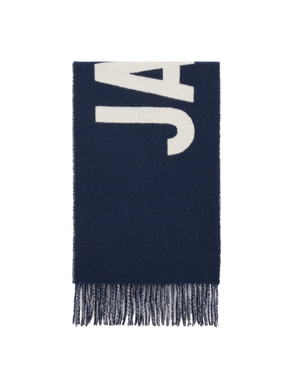Jacquemus Navy Wool Mufflers