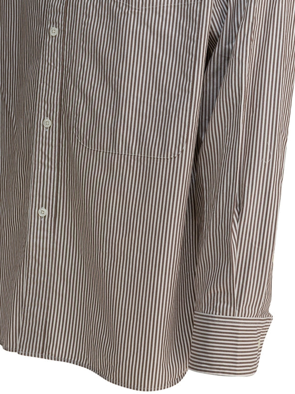 Beams + Brown Shirts