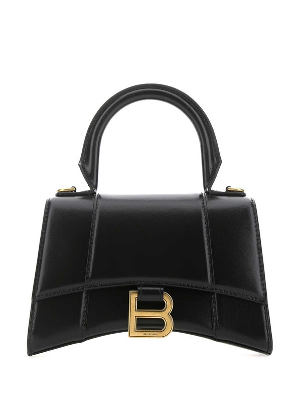 Balenciaga Hourglass Xs Black Tote Bags