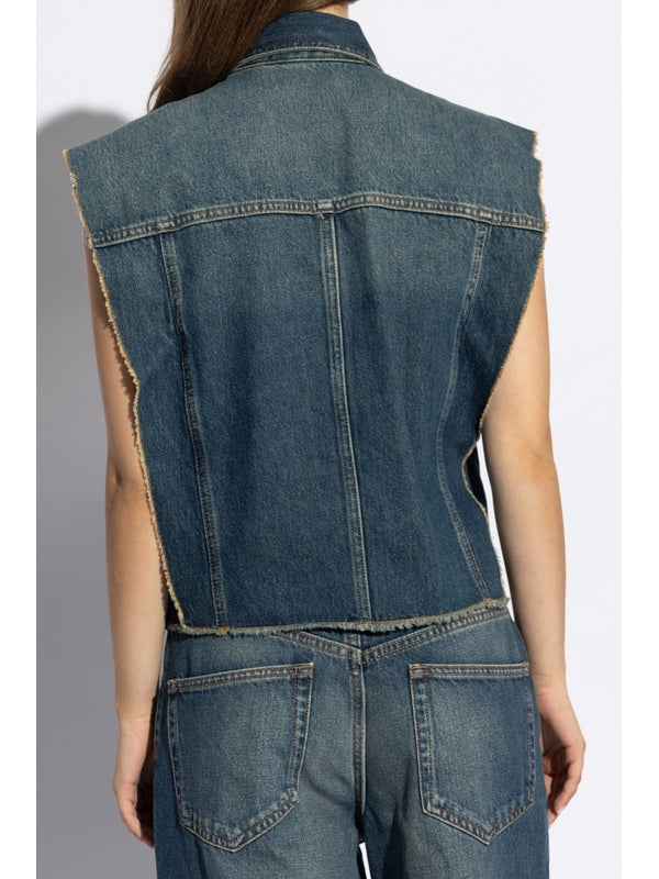 Tyra Cotton Denim Vest