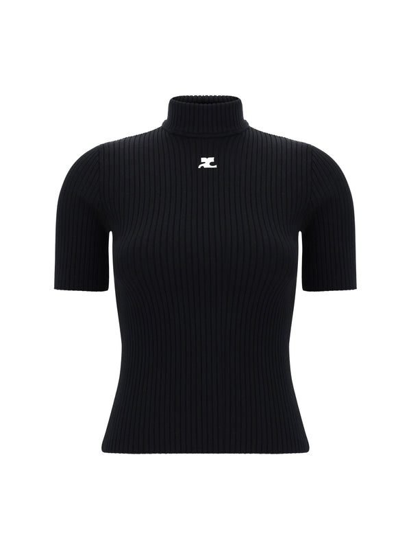 Courrèges - Reedition Logo Patch Knit - Jente