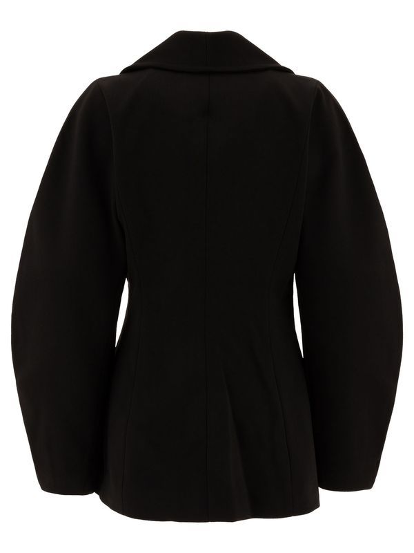 Bonded Crepe Curve Sleeve Jacket