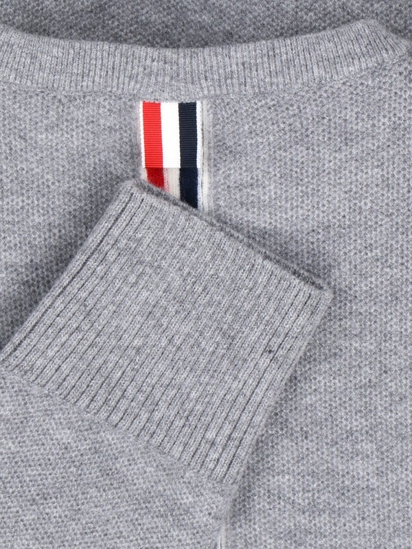 4-Bar Crewneck Wool Knit