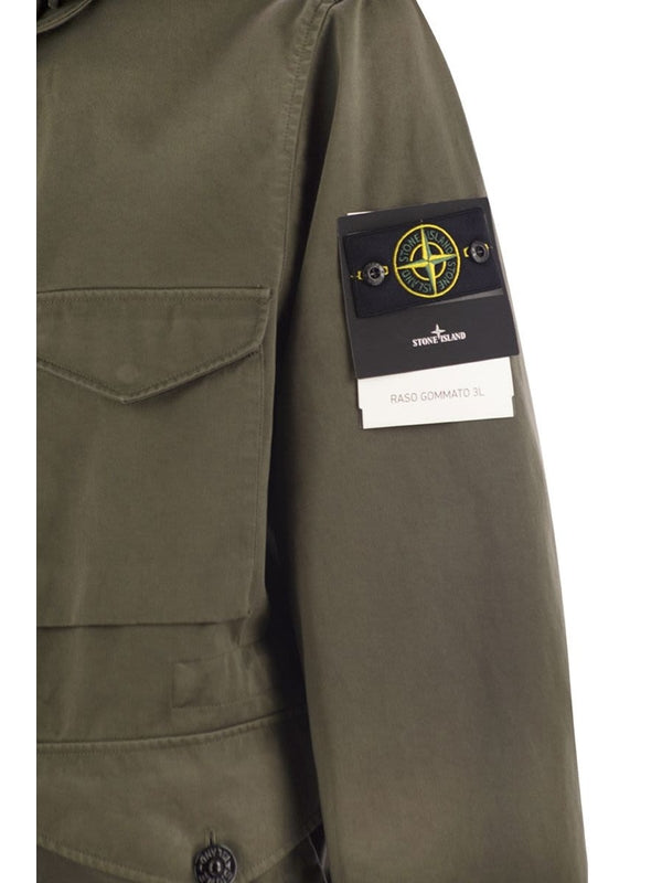 Wappen Patch Multi Pocket Hooded Jacket