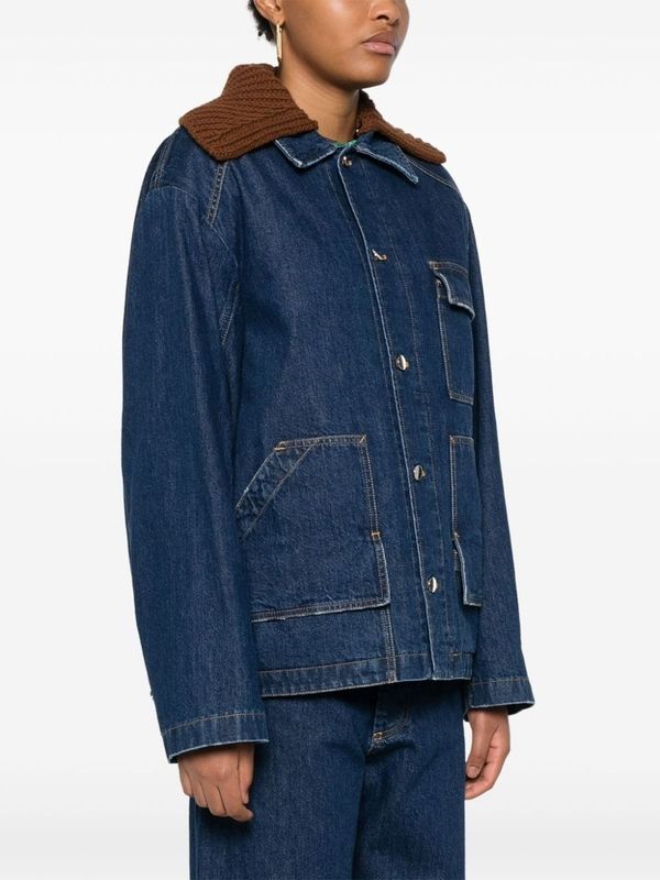 Double Collar Denim Jacket