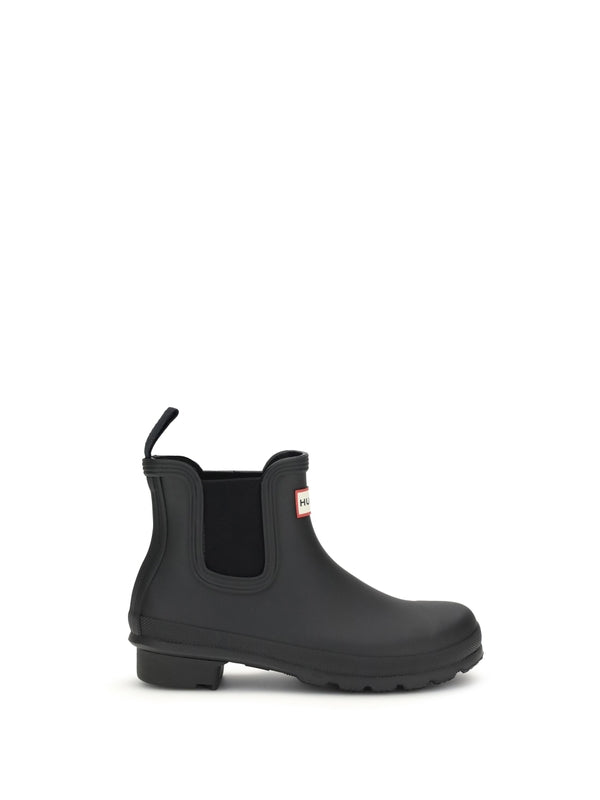 Hunter Black Chelsea Boots