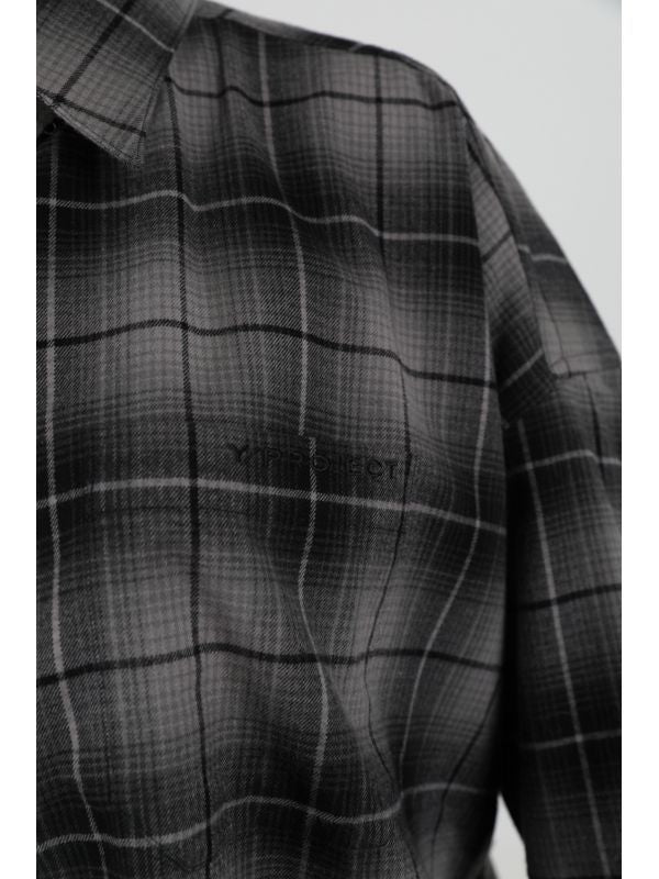 Deconstructed Check Pattern Shirt