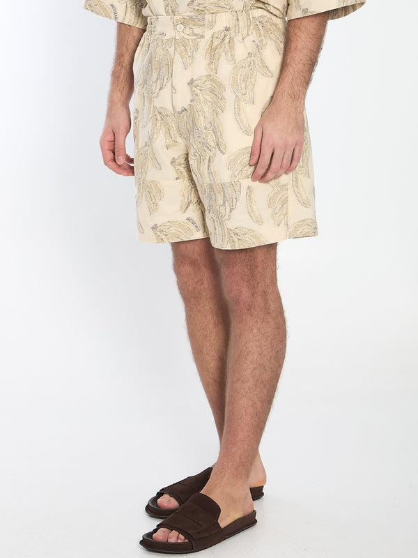Aloe Printing Cotton Shorts