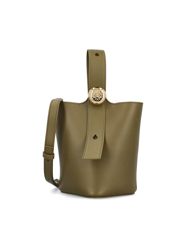 Pebble Leather Mini Tote Bag