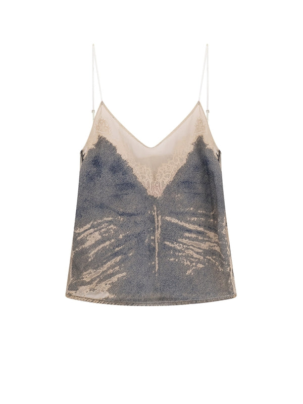 Tre Denim Sleeveless Top