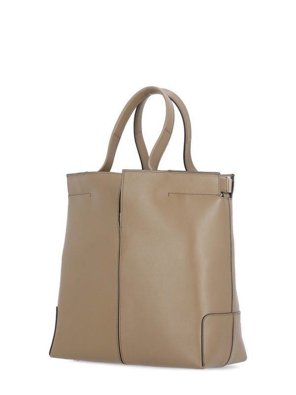 Di Folio Leather Small Tote Bag