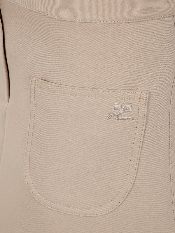 Beige 2 Pocket Skirt