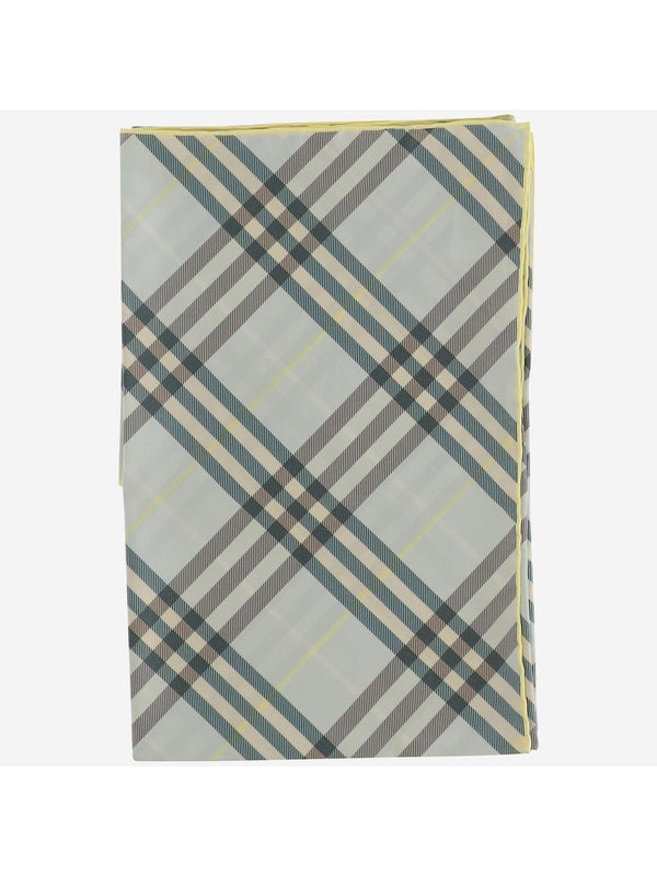 Check Pattern Silk Twill Muffler