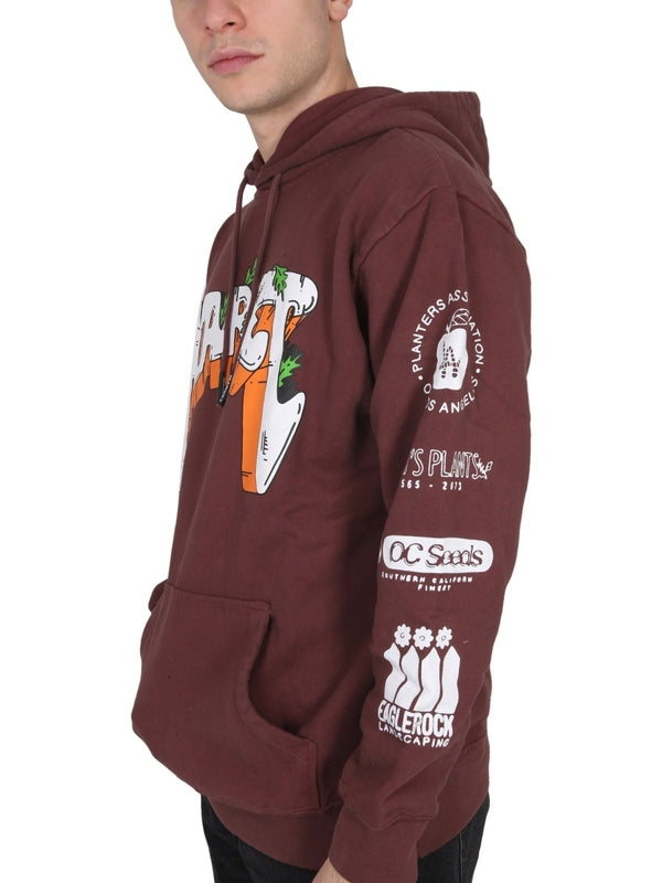 Printing Detail Drawstring Hoodie