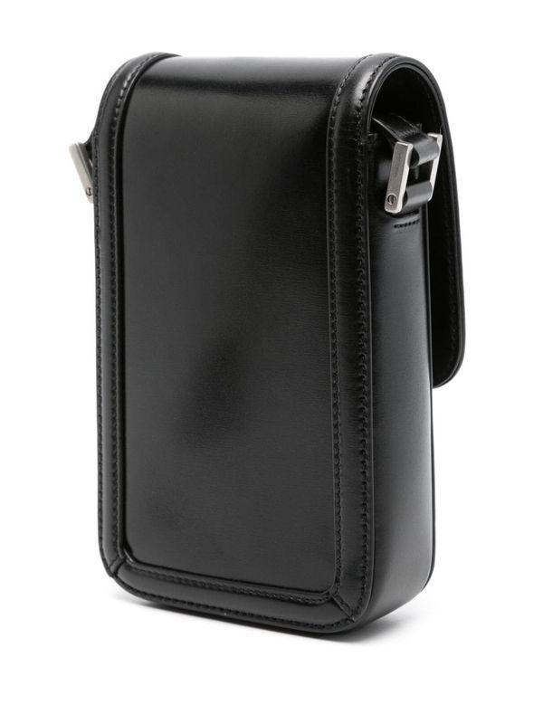 Solferino
  Leather Mini Phone Holder Bag