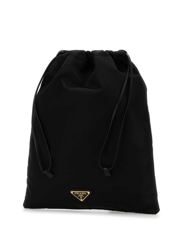 Triangle Logo Nylon Pouch