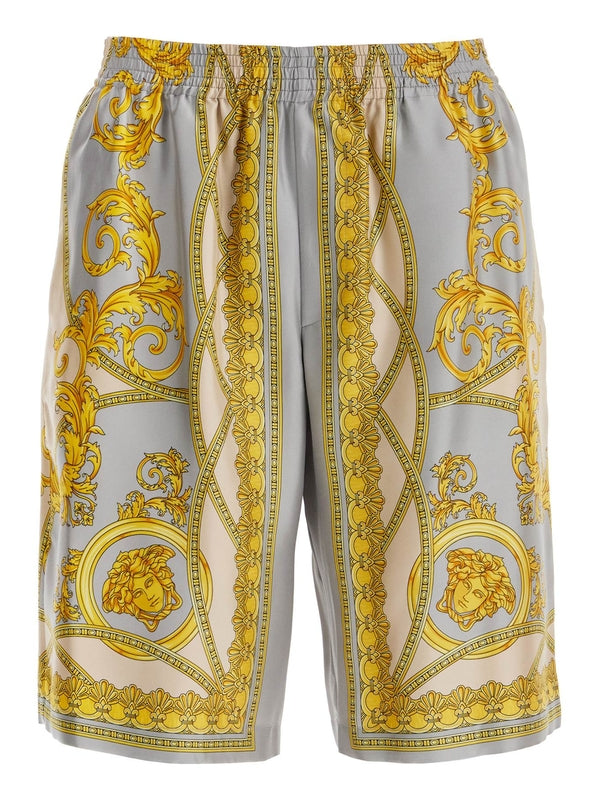 All-Over Print Silk Shorts