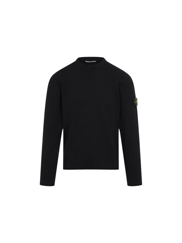 Wappen Patch Crewneck Cotton Blend Knit