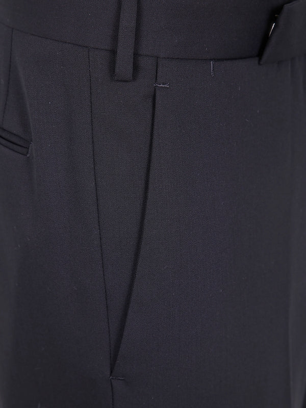 Tapered Wool Tailored Pants