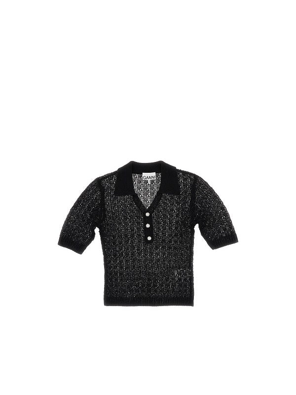 ポインテール ビスコース ブレンド ニット