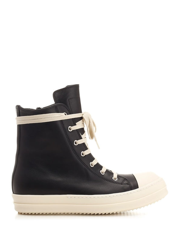 Leather High-top Sneakers