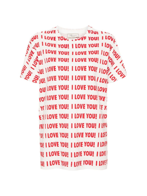 I Love You Print T-Shirt