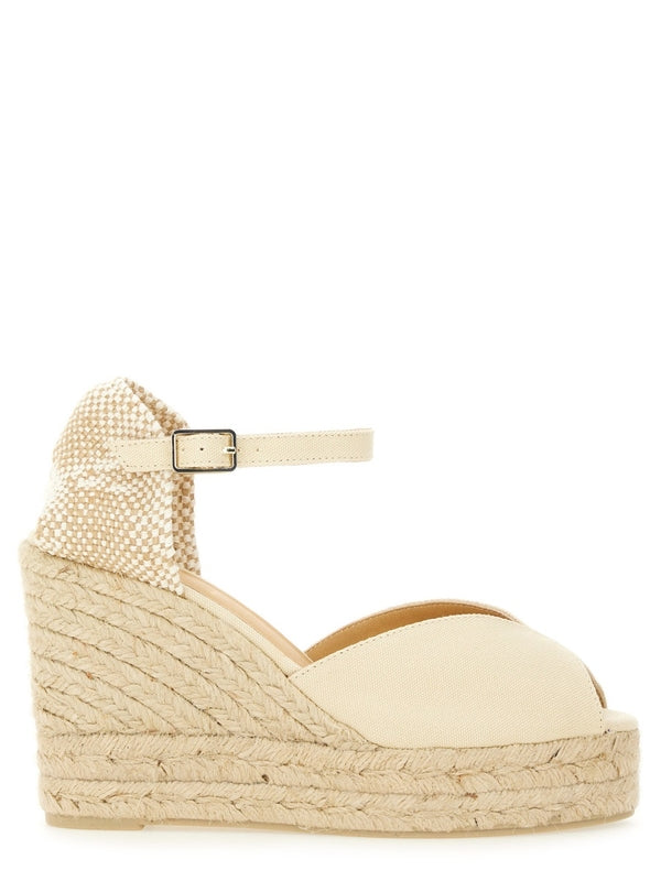 Castañer Ivory Wedge Sandals