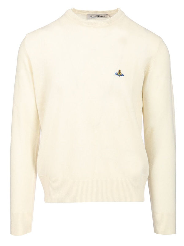 ALEX Embroidered Logo Wool Cashmere Knit