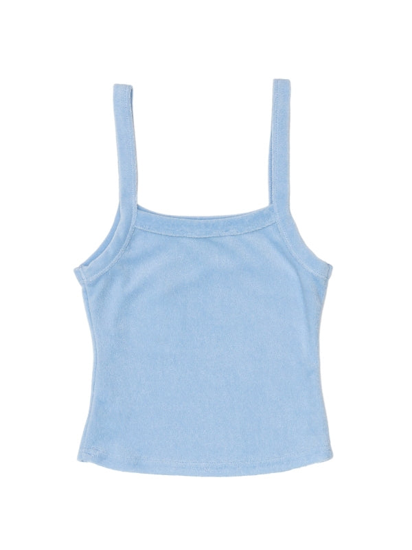 DANI Blue Terry Tank Top