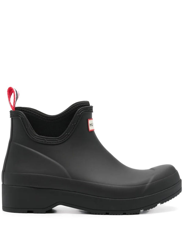 Hunter Black Ankle Boots