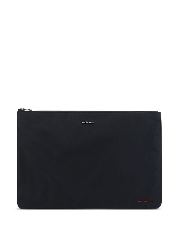 Logo Black Clutch Bag