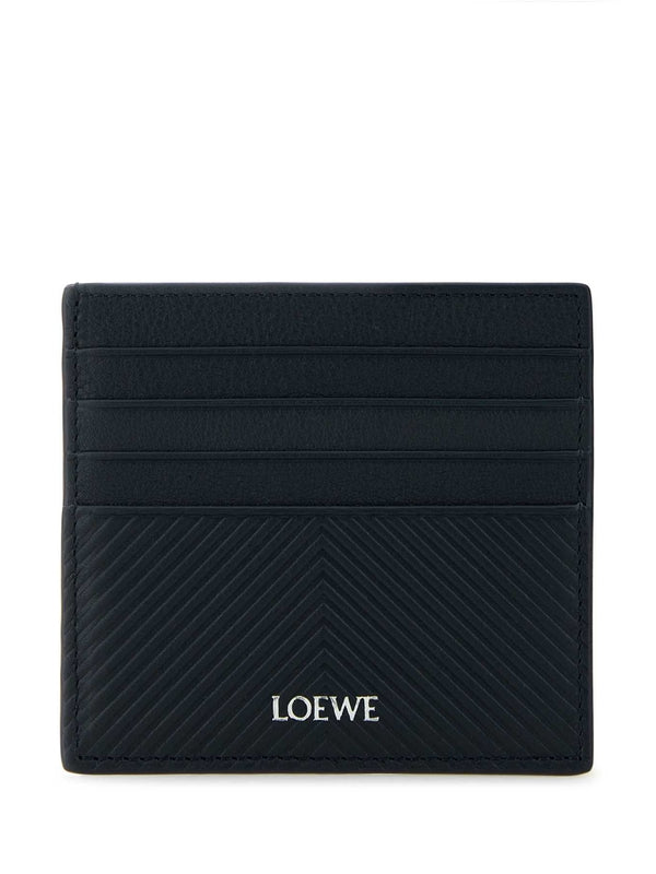 Logo Chevron Pattern Open Card Wallet