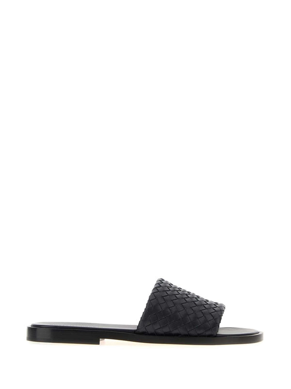 Bottega Veneta Black Slides